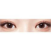 LensTown DODO Gray — both eyes wearing the contact lenses