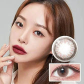 LensTown DODO Gray — model portrait showing the contact lens look
