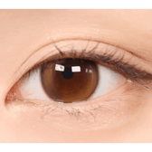 Olens Double Tint Brown colored contact lens, 12.9mm graphic diameter, Monthly wear