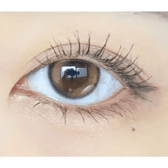 Olens Double Tint Brown colored contact lens, 12.9mm graphic diameter, Monthly wear