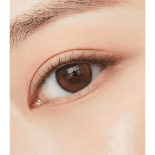 Olens Double Tint Brown colored contact lens, 12.9mm graphic diameter, Monthly wear