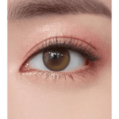 Olens Double Tint Brown colored contact lens, 12.9mm graphic diameter, Monthly wear