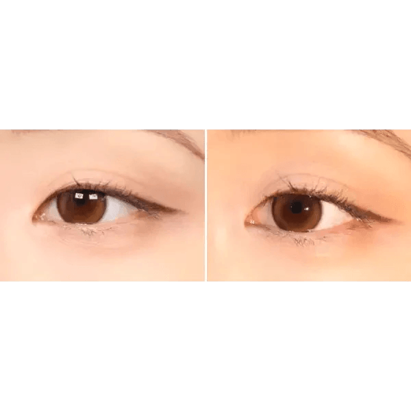 Olens Double Tint Brown colored contact lens, 12.9mm graphic diameter, Monthly wear