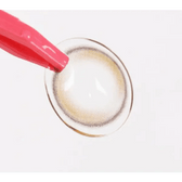 Olens Double Tint Brown colored contact lens, 12.9mm graphic diameter, Monthly wear