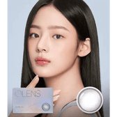 Olens Double Tint Gray colored contact lens, 12.9mm graphic diameter, Monthly wear