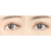 Olens Double Tint Gray colored contact lens, 12.9mm graphic diameter, Monthly wear