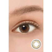 LensTown Eau So Pretty Brown — single-eye close-up showing the contact lens appearance
