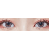 LensTown Eau So Pretty Violet — both eyes wearing the contact lenses
