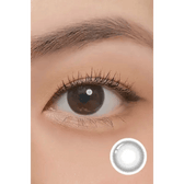 LensTown Elly Basic Black — single-eye close-up showing the contact lens appearance