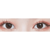 LensTown Elly Basic Black — both eyes wearing the contact lenses