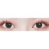 LensTown Elly Basic Gray — both eyes wearing the contact lenses