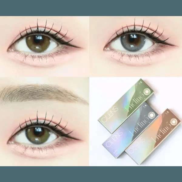 Olens Ending Gray (20p) colored contact lens, 13.2mm graphic diameter, Daily wear