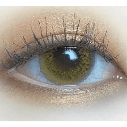 LensRang Epi Brown — single-eye close-up showing the contact lens appearance
