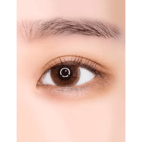 LensRang Epi Brown — single-eye close-up showing the contact lens appearance