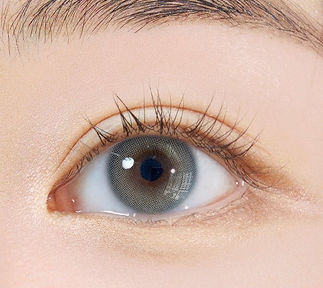 i-DOL EuroRing Water Gray colored contact lens, 13.0mm graphic diameter, 6–12 month replacement