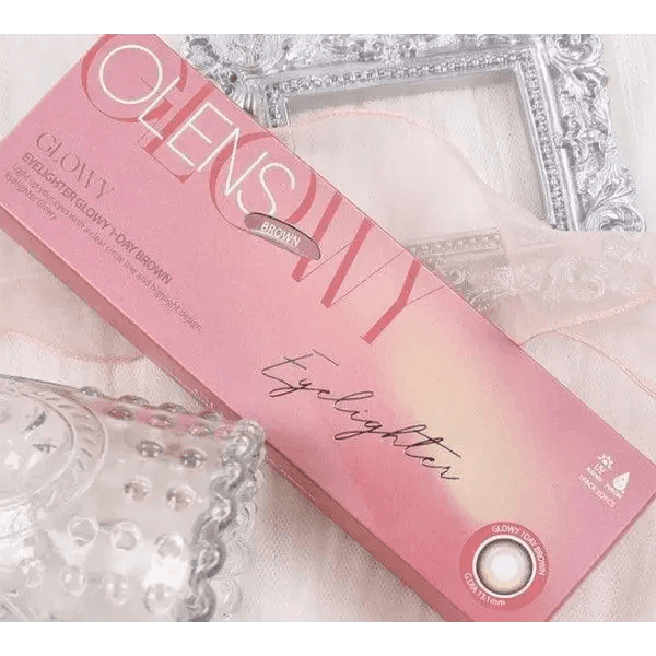 Olens Eyelighter Glowy 1Day Brown (20p) — contact lens packaging