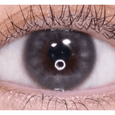 Olens EyeTeen Gray — single-eye close-up showing the contact lens appearance