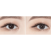 Olens EyeTeen Gray — both eyes wearing the contact lenses