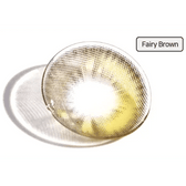LensVery Fairy Brown colored contact lens, 13.7mm graphic diameter, Monthly wear