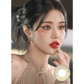 LensVery Fairy Brown colored contact lens, 13.7mm graphic diameter, Monthly wear