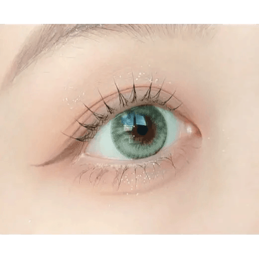 LensVery Fairy Green colored contact lens, 13.7mm graphic diameter, Monthly wear