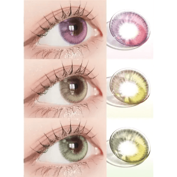 LensVery Fairy Green colored contact lens, 13.7mm graphic diameter, Monthly wear