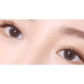Olens Falling Gray — both eyes wearing the contact lenses