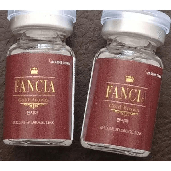 LensTown Fancia Gold Brown — contact lens packaging