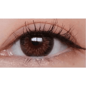 LensTown Fancia Gold Brown — single-eye close-up showing the contact lens appearance