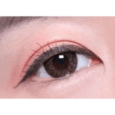 LensTown Fancia Gold Brown — single-eye close-up showing the contact lens appearance