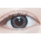 LensTown Fancia Silver Gray — single-eye close-up showing the contact lens appearance
