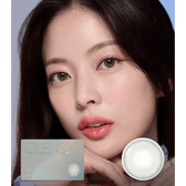 Olens French Shine Gray colored contact lens, 13.2mm graphic diameter, Monthly wear