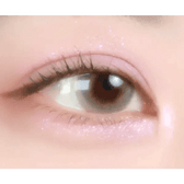 Olens French Shine Gray colored contact lens, 13.2mm graphic diameter, Monthly wear