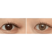 LensVery Funny Ann Ice Brown — contact lens appearance comparison