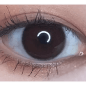 LensVery Funny Ann Sweet Wine Violet — single-eye close-up showing the contact lens appearance