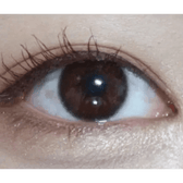 LensVery Funny Ann Sweet Wine Violet — single-eye close-up showing the contact lens appearance