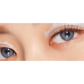 LensVery Funny Ann Wind Gray — both eyes wearing the contact lenses