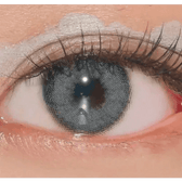 LensVery Funny Ann Wind Gray — single-eye close-up showing the contact lens appearance