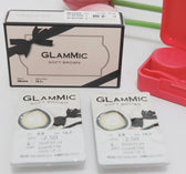 LensTown Glammic Soft Brown colored contact lens, 13.3mm graphic diameter, Monthly wear