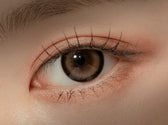 LensTown Glammic Soft Brown colored contact lens, 13.3mm graphic diameter, Monthly wear
