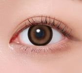 LensTown Glammic Soft Brown colored contact lens, 13.3mm graphic diameter, Monthly wear