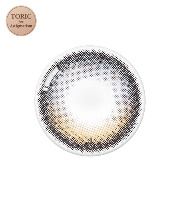 Olens Glowy Black Toric (For astigmatism) colored contact lens, 13.1mm graphic diameter, Monthly wear