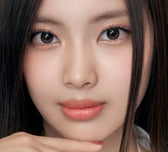 Olens Glowy Natural Latte Brown colored contact lens, 13.0mm graphic diameter, Monthly wear