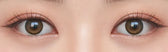 Olens Glowy Natural Latte Brown colored contact lens, 13.0mm graphic diameter, Monthly wear