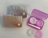 Olens Glowy Natural Latte Brown colored contact lens, 13.0mm graphic diameter, Monthly wear