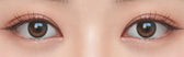 Olens Glowy Natural Mocha Brown colored contact lens, 13.0mm graphic diameter, Monthly wear