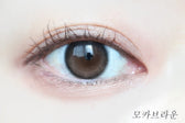 Olens Glowy Natural Mocha Brown colored contact lens, 13.0mm graphic diameter, Monthly wear