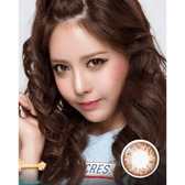 Olens Grang Grang Brown — model portrait showing the contact lens look