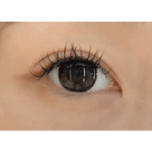 Olens Grang Grang Choco — single-eye close-up showing the contact lens appearance