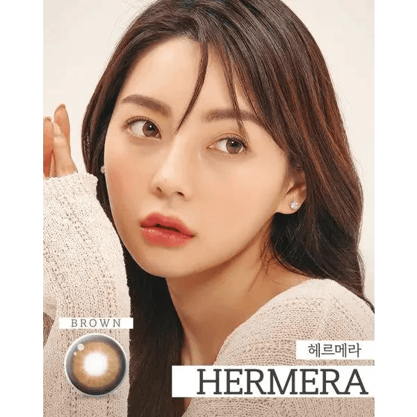 LensTown Hermera Brown colored contact lens, 13.6mm graphic diameter, 3-6 Months wear